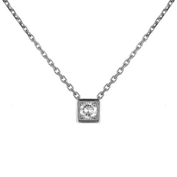 Collier Only One Diamant blanc 0.15 ct - 3.5 mm