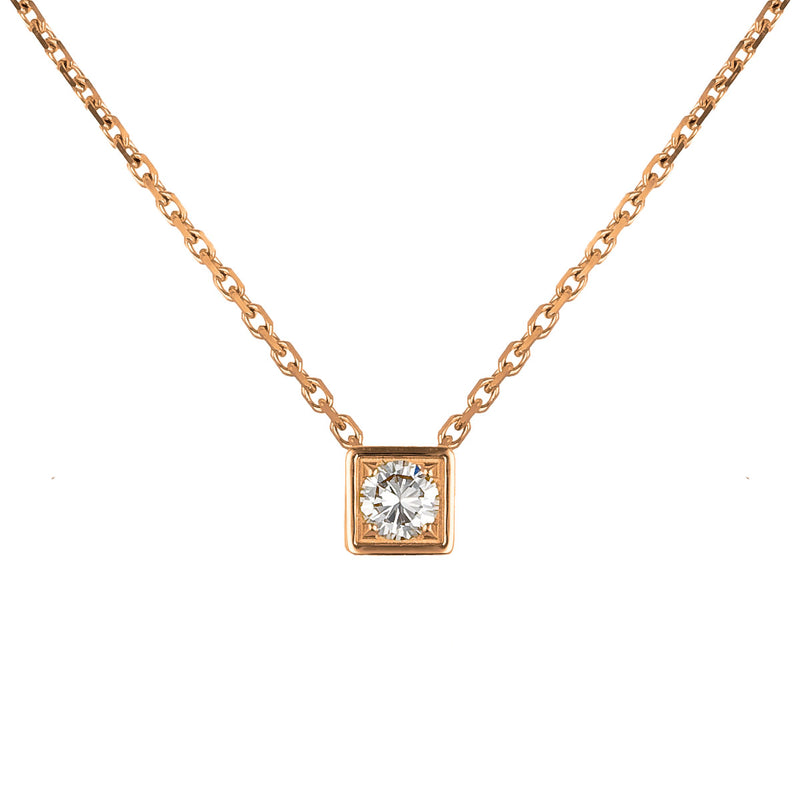 Collier Only One Diamant blanc 0.15 ct - 3.5 mm