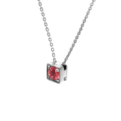 Collier Only One Rubellite 0.5 ct - 5 mm