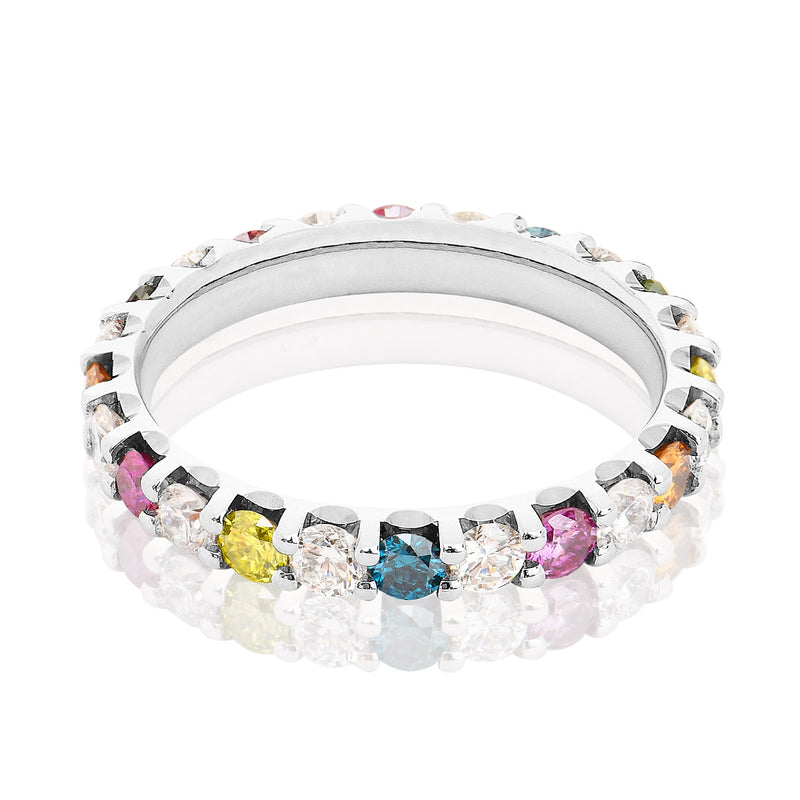Joy of Color Diamond Ring Prestige 2 Prong Setting - Full Tour 2.5 mm / 1.5 carat