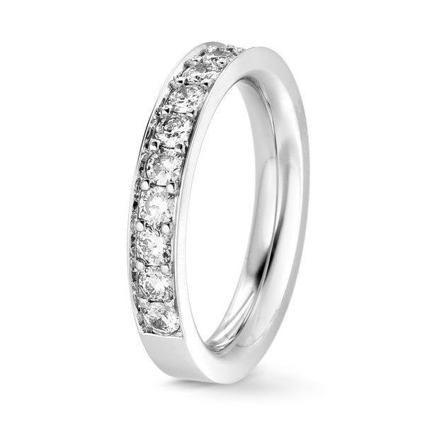 Channel Set Diamond Wedding Ring - 2/3 turn 2.5 mm / 1 carat