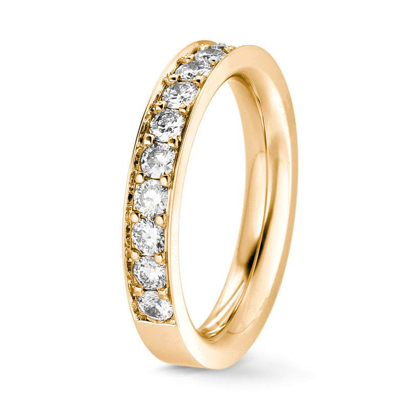 Channel Set Diamond Wedding Ring - 2/3 turn 2.5 mm / 1 carat