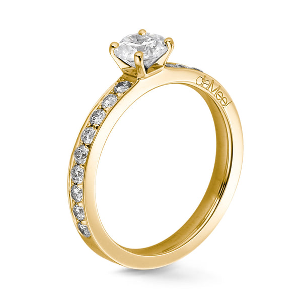 Engagement ring - Collection N ° 01 Paving white diamonds